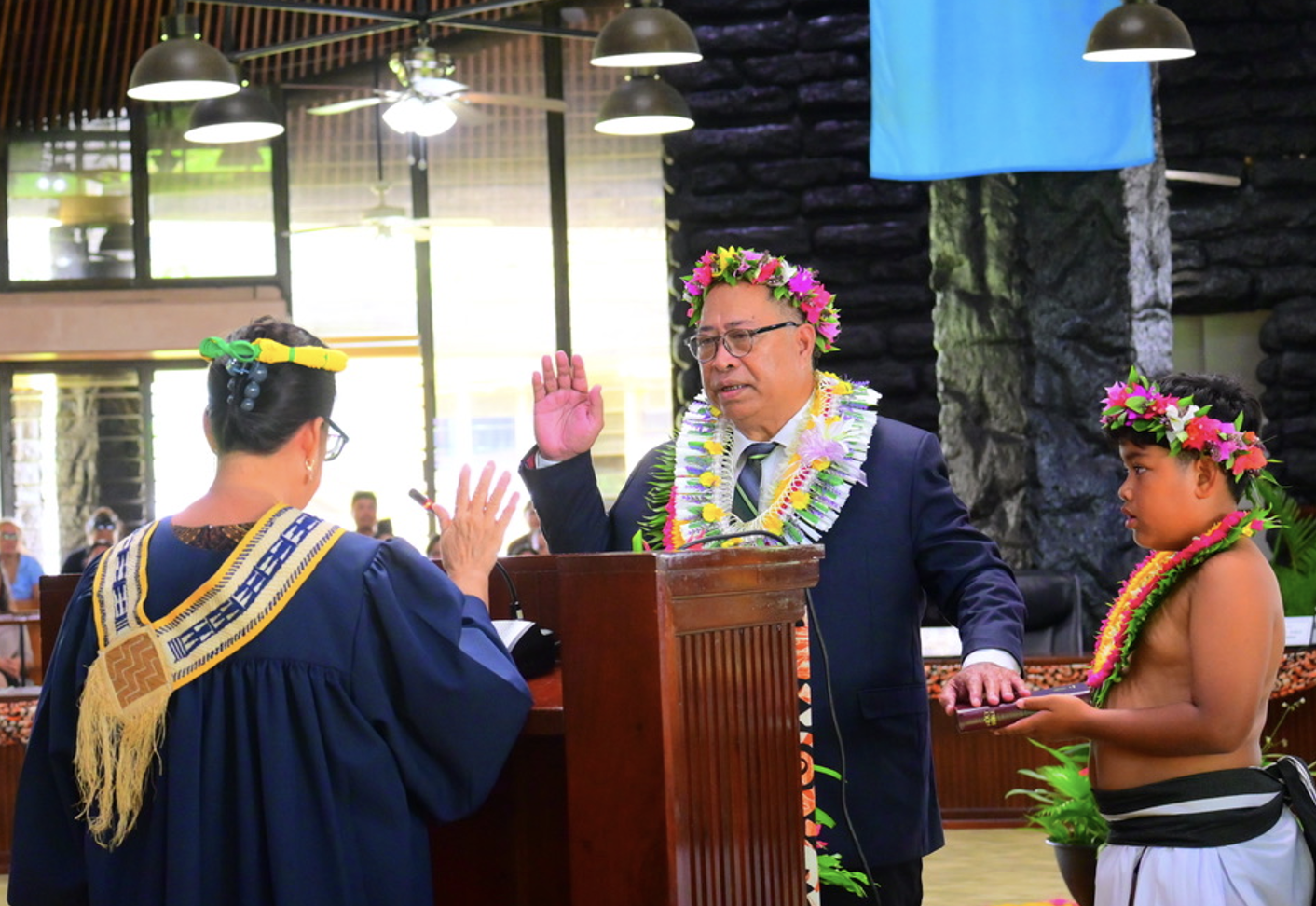 Congress Convenes and Seats Yatilman as 4-year for Yap State